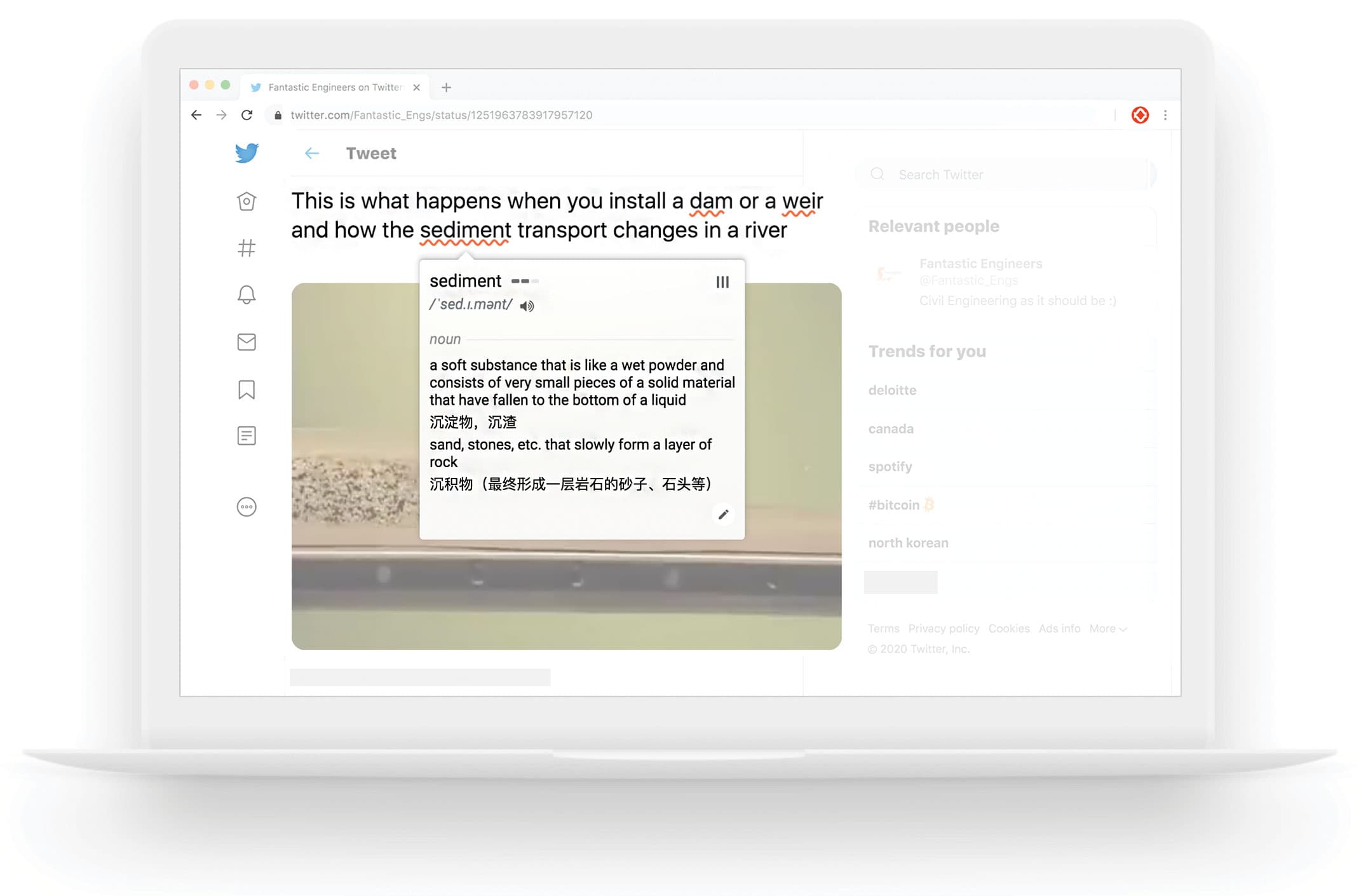 A example showing mark & highlight words on any web page, on twitter, on youtube, on medium, etc.